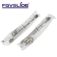 Support de levage hydraulique à ressort à gaz à fermeture douce et double fixation réglable pour armoire de cuisine 50N 60N 80N 100N 120N 200N
