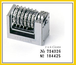 Machine à numéroter en typographie 2x4 Cicero - Product Image 4