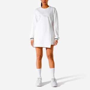 Camicetta da <span class=keywords><strong>donna</strong></span> <span class=keywords><strong>Oversize</strong></span> Casual t-shirt a manica lunga con stampa Logo personalizzata camicetta di felpa personalizzata - Product Image 2