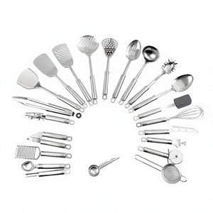 20-Piece Eco-Friendly Stainless Steel <b>Kitchen</b> Utensils Set Durable Cooking <b>Gadgets</b> & <b>Tools</b> Kit with Ladle Whisk Dishwasher Safe - Product Image 4