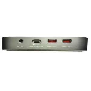 PD 90W tipi C Powerbank USB C DC güç banka 5V 12V 15V 17.5V 19.5V 20V 24V Laptop Macbook Pro için HP DELL Lenovo buhar güverte