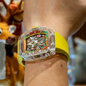 44 giáng sinh pha lê tonneau Đồng hồ cơ khí RM phong cách Gala phiên bản 3D Bộ Xương đầy màu sắc nghệ thuật 38H dự trữ năng lượng Nhượng Quyền Thương mại toàn cầu - Product Image 2