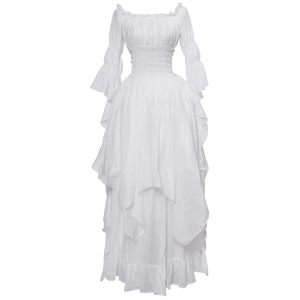 Costume di Halloween, Abito Medievale Rinascimentale Vintage, <span class=keywords><strong>Vestito</strong></span> Gotico <span class=keywords><strong>da</strong></span> <span class=keywords><strong>Donna</strong></span>, Outfit <span class=keywords><strong>da</strong></span> Palcoscenico, Abito <span class=keywords><strong>da</strong></span> <span class=keywords><strong>Principessa</strong></span> per Cosplay e Ballo in Maschera - Product Image 6