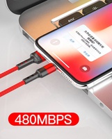Kabel Data USB Pengisian Cepat Kepang untuk Ponsel iPhone Standar USB C Nylon 2.0usb, untuk iPhone 10-50pcs dalam Kantong Opp Foil