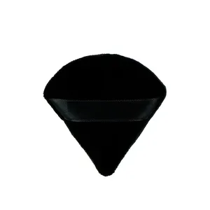 Poudre de poche noire de haute qualité, fait à la main, vente en gros, Triangle, fabricant de poudre cosmétique douce
