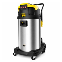 Multifunktionaler Pool-Staubsauger 2400W Doppelmotor 700W Ablaufmotor Edelstahl Nass-Trocken-Sauger für Teich- und Poolreinigung