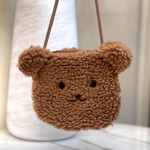 Plush Bag <b>Bear</b> Rabbit Tiger Bagpack for Kids Kawaii Stuffed Animals Plushie Bag Woman <b>Cute</b> Backpack for Girl Children Coin Purse - Product Image 3