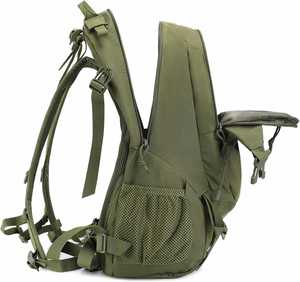 Mochila Táctica para Exteriores Factory Gear de 30L, Impermeable, Color Verde Camuflaje, con Forro de Poliéster y Diseño Moderno - Product Image 4
