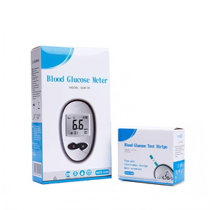 GLM-76 Auto-coding Hot <strong>Sale</strong> Blood Glucose Meter test Meter Kit with test Strips Lancets Portable Blood Glucose Meter - Product Image 5