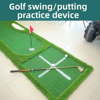 Tapis d'entraînement de golf portable et amusant en EVA pour l'intérieur, simulation de parcours, entraîneur de golf croisé, logo personnalisé, marque PGK