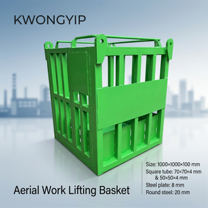 <b>Plastic</b> Storage Crate Stackable With Handles For Cargo And Storage Equipment High-altitude working gondola - Product Image 1