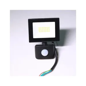 Luz de inundación LED de 50W precio IP44 impermeable SMD Luz de alta potencia Luz de inundación LED al aire libre con sensor PIR