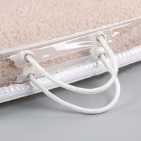 Sac à fermeture éclair en fil de PVC en plastique transparent personnalisé directement en usine pour la literie de couette de couverture d'emballage