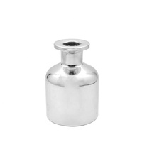 Diffuseur de parfum pour la maison HONGYU, luxe, 100 ml, flacon plat en verre, or argent, bouchon à vis avec bâtonnets en fibre pour vaporisateur d'ambiance