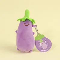 Mignon stylo de largeur d'écriture à base d'eau en plastique de 0.5mm stylo gel en peluche créatif aubergine oignon vert presser