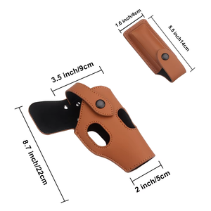 Nuevo SISTEMA DE Funda de cuero para axilas ocultas de doble hombro para exteriores, bolsa de pistola oculta de mano derecha táctica de dibujo rápido, Mag Hunting - Product Image 4