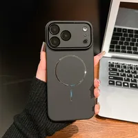 Coque de téléphone rigide en PC à chargement magnétique sans fil compatible avec iPhone 17 Pro Max 17 16 15 14 Plus 13 Pro Max
