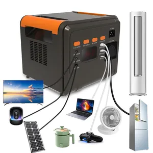 Pembangkit listrik portabel, stasiun daya portabel 5000watt, Generator surya stasiun daya portabel 2000W untuk Laptop