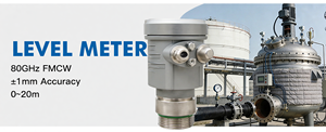 GLT741 76-81GHz 0-20ม. เรดาร์วัดระดับ 80G ช่วงกว้าง 0-20 เมตร  ตัวส่งสัญญาณ 4-20mA  ระดับการป้องกัน IP68 ป้องกันการระเบิด ความแม่นยำ 0.1% สำหรับน้ำเสียและอาหาร - Product Image 5