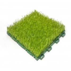 Sıcak satış fabrika yapımı plastik sentetik çim fayans arka bahçe oyun alanı spor mahkemeleri için özel suni çim - Product Image 1