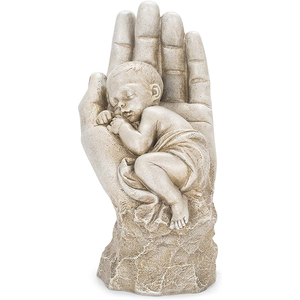 Estatua de jardín de 11 pulgadas de altura, para estudio en la palma de su mano - Product Image 1
