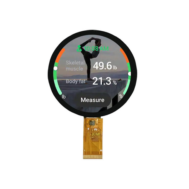 1.8 Inch 360x360 Circular Display MIPI/CPU/RGB/SPI IPS Round LCD Display With On-Cell Touch