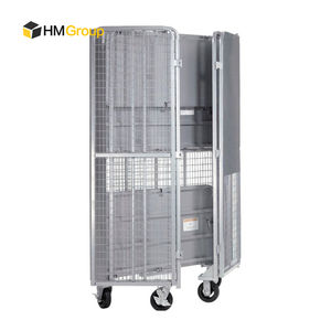 Cages de stockage verrouillables en treillis métallique de haute sécurité avec étagères - Product Image 6