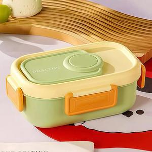 Boîte à lunch rectangulaire simple en acier inoxydable 304, personnalisable avec logo, vente en gros <span class=keywords><strong>d</strong></span>'usine - Product Image 4