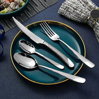 Haute qualité et plat en acier inoxydable dîner gens or couverts ensemble cuillère fourchette couteau