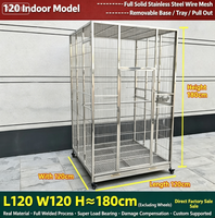 Cage à oiseaux écologique en acier inoxydable, cage géante pour ara, volière extérieure extra-large pour perroquets