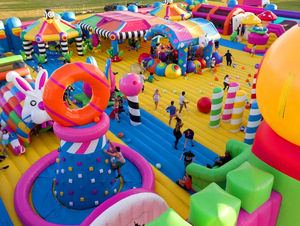 <span class=keywords><strong>Parc</strong></span> d'attractions gonflable commercial Ali, intérieur/extérieur, <span class=keywords><strong>parc</strong></span> d'attractions gonflable - Product Image 4