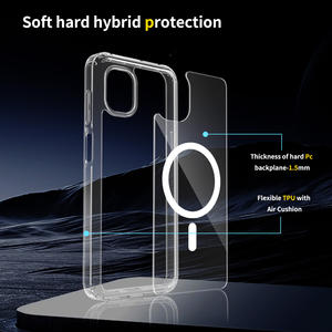 Funda Magnética Transparente para <span class=keywords><strong>Samsung</strong></span> Xcover7 Pro, Funda Protectora Delgada de TPU+Acrílico a Prueba de Golpes para <span class=keywords><strong>Samsung</strong></span> Galaxy Xcover 7 Pro - Product Image 4