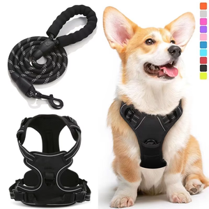 FishPrincessアウトドアアドベンチャー犬用反射ナイロンペットハーネス通気性高級ベスト - Product Image 3