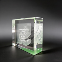 Neelpure 178042 Trofeo de Cristal K9 Transparente Rectangular Personalizado con Grabado Láser DIY