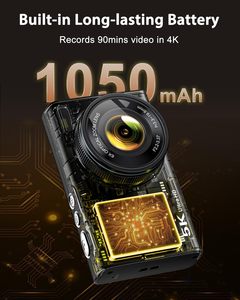 Nouvel <span class=keywords><strong>appareil</strong></span> <span class=keywords><strong>photo</strong></span> numérique 5K pour vlogging 2026, 96MP, double objectif, zoom optique 6x, batterie 64 Go 1050 mAh, écran IPS 2,8 pouces - Product Image 6