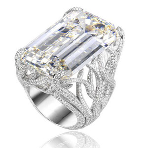 Anello quadrato grande da donna, accessorio semplice ed elegante per l'uso quotidiano - Product Image 1