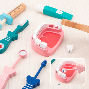Enfants d'âge préscolaire semblant jouer docteur dentiste ensembles jeu <span class=keywords><strong>de</strong></span> rôle boîte à jouets médicaux jeux jouets éducatifs pour garçons filles - Product Image 4