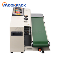 Machine de thermoscellage FR-1000 Moonpack Machine de scellage horizontale de sacs en film plastique Machine de scellage à bande continue Joint de sac en feuille d'aluminium