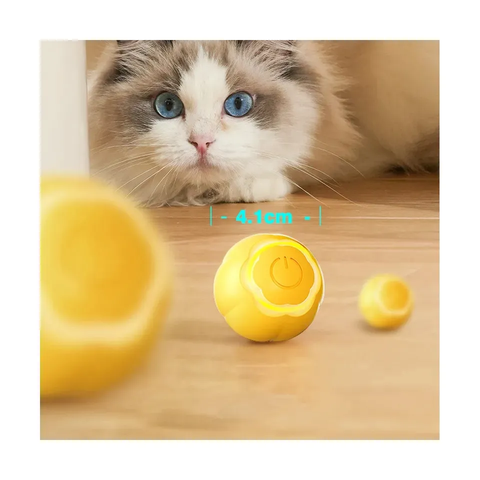 2023 इलेक्ट्रिक पालतू बिल्ली खिलौने स्वचालित रोलिंग स्मार्ट बिल्ली गेंद प्रशिक्षण स्वयं आगे बढ़ बिल्ली का बच्चा खिलौना बिल्ली खेल इनडोर इंटरैक्टिव पालतू जानवर टी