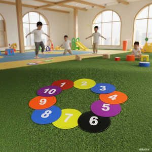 Tapis de sol numérique d'entraînement sensoriel en PP pour extérieur, unisexe, pour enfants de 3 ans et plus, équipement de centre d'entraînement - Product Image 3