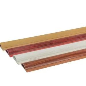 Wood Grain Raceway Floor On Wall Cord Channel Tidy Power Cord Cover PVC Trunking