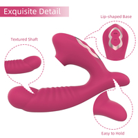 Frauen-Masturbator Saugender Massagestab Intimer Klitoris-Stimulator Sexspielzeug Vibrierender Dildo Dildos und Vibratoren 050/130