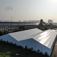 Tenda Gudang Industri Berkualitas Tinggi 20x40m, Tenda Penyimpanan Luar Ruangan Besar dengan Kain PVC Tahan Api