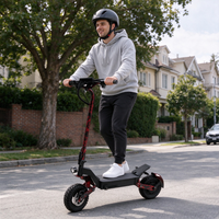 Trottinette électrique tout-terrain avec pneus à crampons de 11 pouces, batterie 48V 13Ah, capacité de montée de 25 à 35 degrés, trottinette électrique pour les voyages en plein air