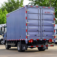 Truk Ringan Pintar Sinotruk Sistem Cerdas Truk Listrik 4x2 Diesel Kendaraan Utilitas dengan Bak Truk Van