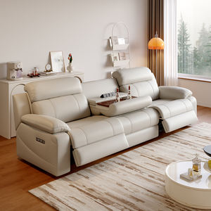 नवीनतम हॉट सेलिंग अनुकूलित चमड़े के सोफे सेट फर्नीचर लिविंग रूम शॉपिंग सेंटर लाउंज पावर रिक्लियर सोफा - Product Image 1