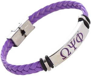 Zpb Dst Aka Kap Opp Bangles Studentenvereniging Lederen Armbanden Griekse Letter Armband - Product Image 5