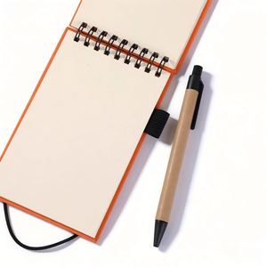 Customizable Flip Coil Hard Cover Elastic Band <b>Notebook</b> Portable Pocket Blank Pages with Pen Holder Office Supplier Memo Pads - Product Image 3