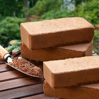 Brique de tourbe de coco pour l'élevage des animaux, reptiles, bloc de cocopeat 100% naturel
