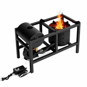 Chauffage multi-combustibles <span class=keywords><strong>à</strong></span> huile usagée, combustion sans fumée, flamme réglable, souffleur d'air forcé, cuisinière portable intérieure/extérieure - Product Image 6